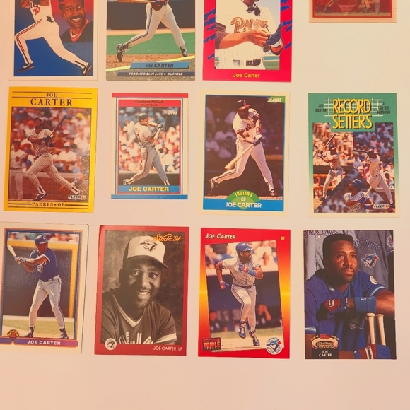 Joe Carter Lot of 15 baseball cards - Picture 5 of 7
